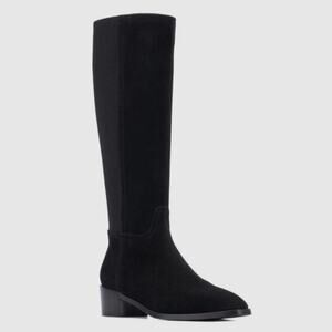 Aquatalia Women's Nicolette Weatherproof Suede Tall Boots black size 6.5